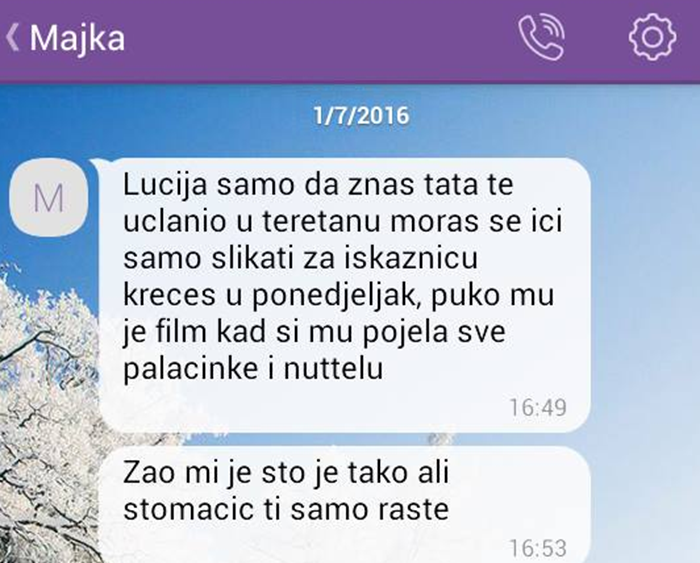 TATINA BRUTALNA OSVETA Od mame je dobila obavijest da je učlanjena u teretanu, razlog će vas nasmijati do suza