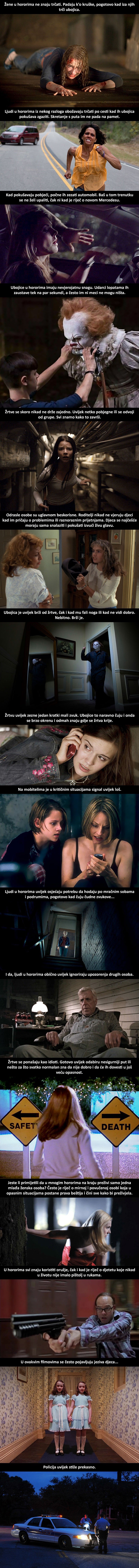 Nelogične i nevjerojatne gluposti koje možemo vidjeti samo u hororima