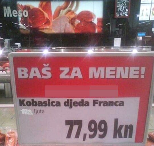 Kupci su u supermarketu ugledali posebnu ponudu koja ih je nasmijala i podsjetila na nešto prljavo