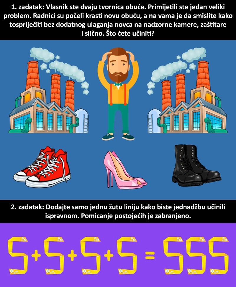 Djeca ove 2 zagonetke navodno riješe bez problema, odrasli se namuče. Možete li vi pronaći rješenje?