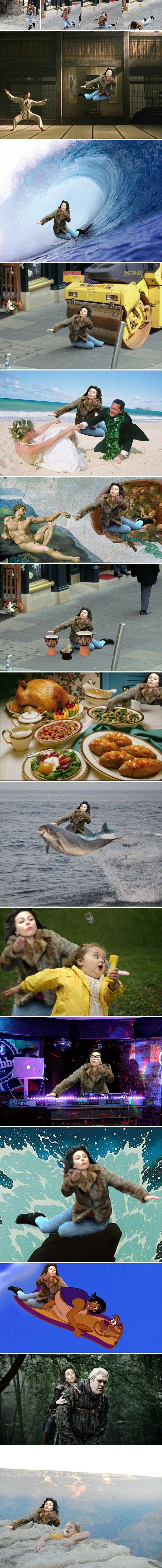 Žena se razbila usred ulice, a netko je njenu nezgodu iskoristio kako bi napravio iznenađujuće dobre montaže