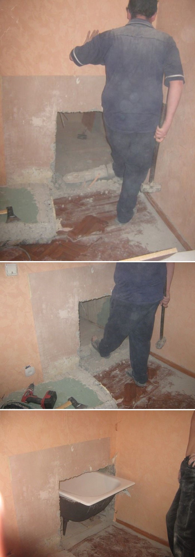 BIZARNO RJEŠENJE Rus kupio preveliku kadu pa pokazao kako je renovirao kupaonicu