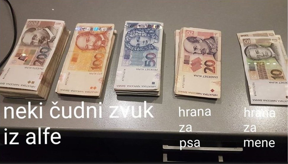 Očajni muškarac pokazao je na što potroši najviše novca