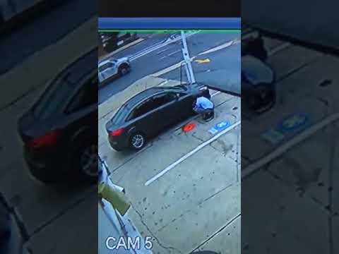 VIDEO Muškarac je pretjerao s pumpanjem guma na autu, nadzorna kamera je snimila što se dogodilo