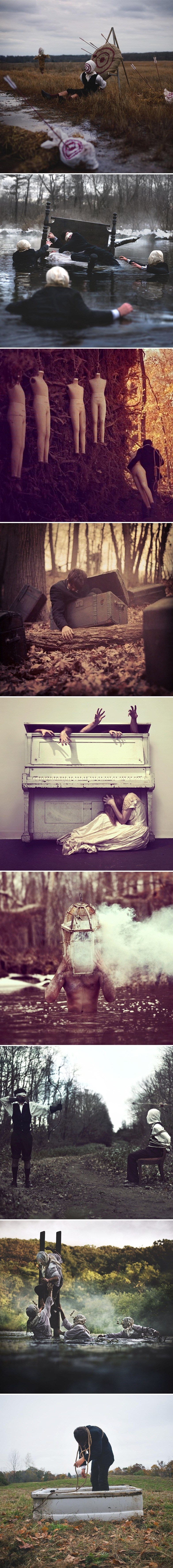 Muškarac koji pati od paralize sna rekreirao je svoje noćne more u jezivim fotografijama