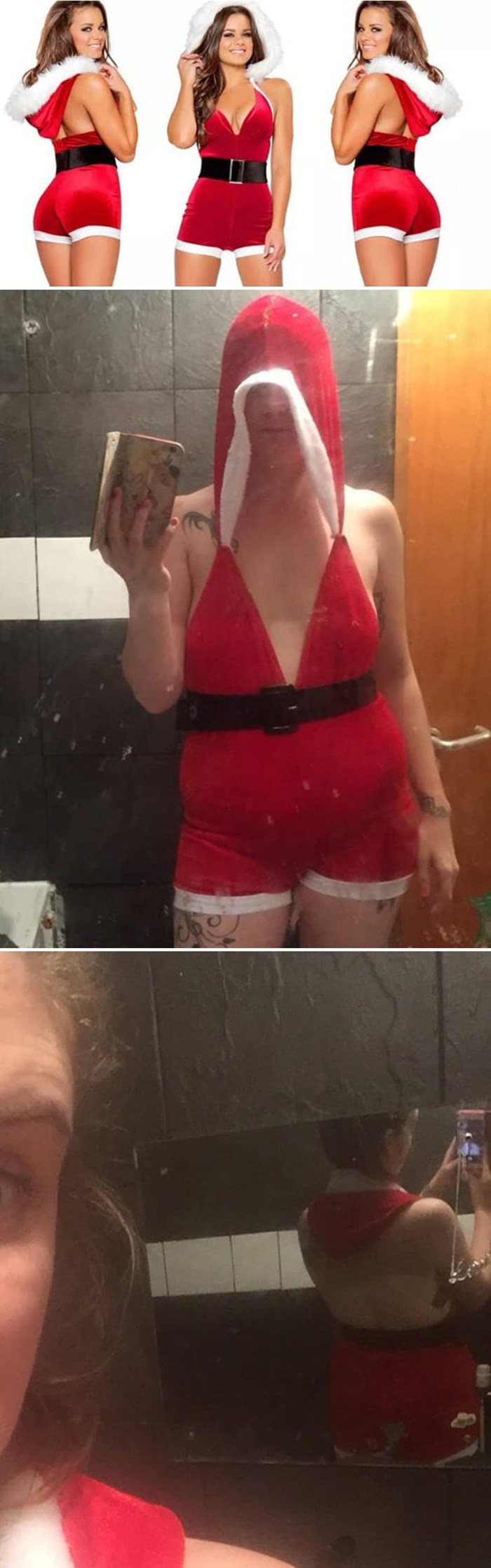 Žena naručila izazovnu božićnu odjeću, počelo joj se plakati kad ju je isprobala