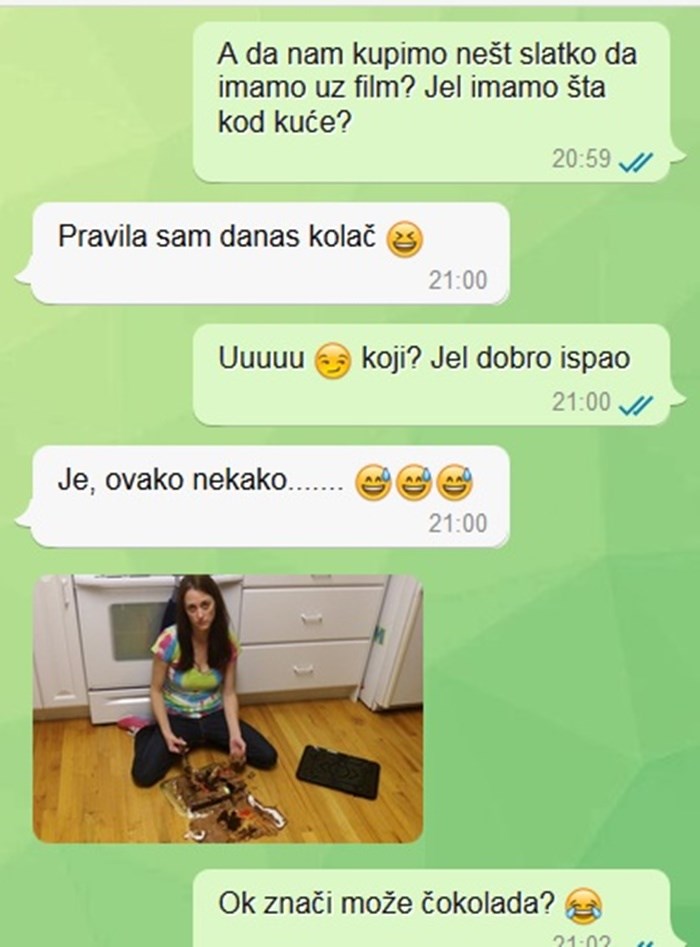 Ženu je pitao treba li kupiti nešto slatko, sve mu je bilo jasno kad mu je poslala sliku