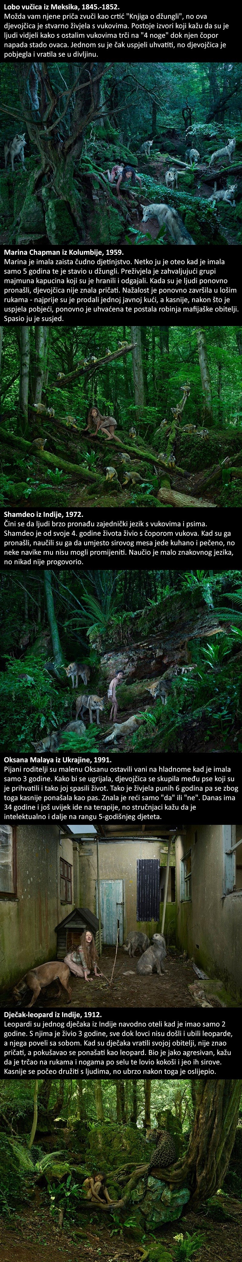 Stvarne priče o "divljoj djeci" koja su odrasla među životinjama