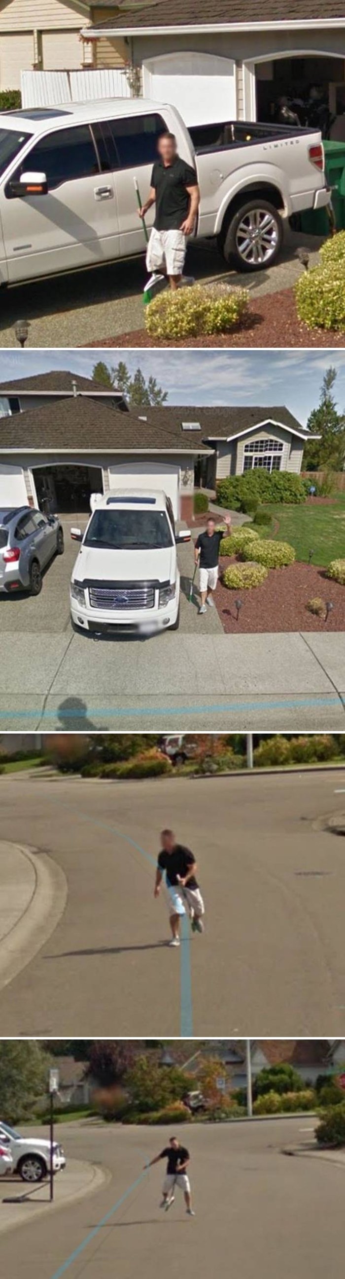 Googleova Street View kamera snimila muškarca s metlom i otkrila njegovu tajnu