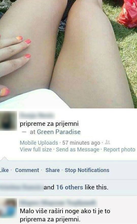 Djevojka se hvalila slikom i statusom koji nimalo nije za pohvalu pa dobila komentar koji ju je spustio na zemlju