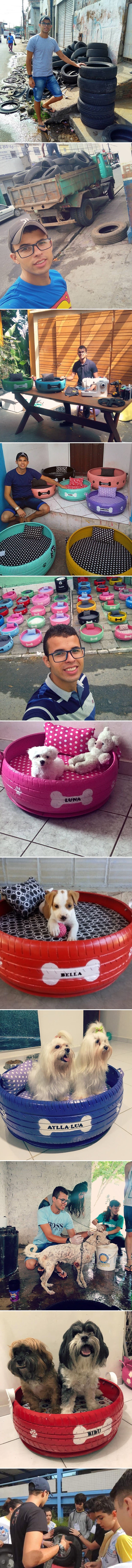 Mladić je došao na ideju kako iskoristiti stare automobilske gume i oduševio vlasnike životinja