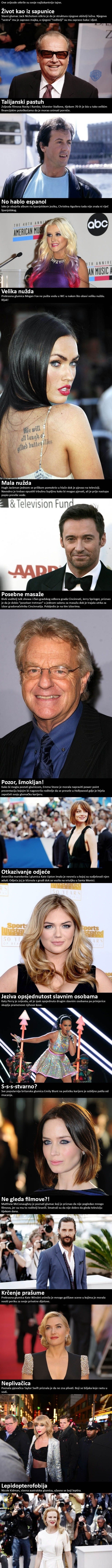 Poznate osobe otkrile su svoje najčudnije tajne, pročitajte njihova neugodna priznanja