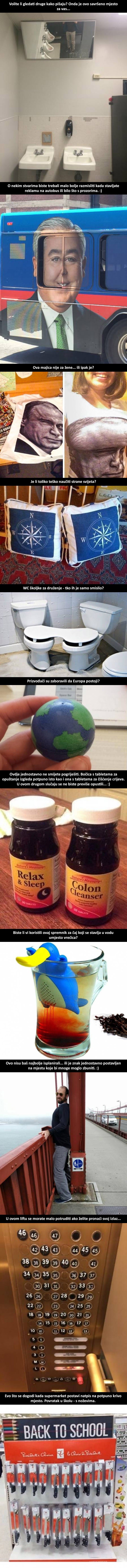 11 urnebesnih grešaka i propusta u dizajnu koji su ljude zbunili, začudili, ali i nasmijali do suza