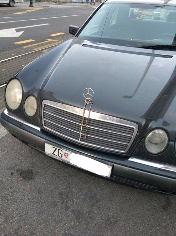 Vozač crnog Mercedesa iz Zagreba ima trik koji mu garantira mirnu i sigurnu vožnju