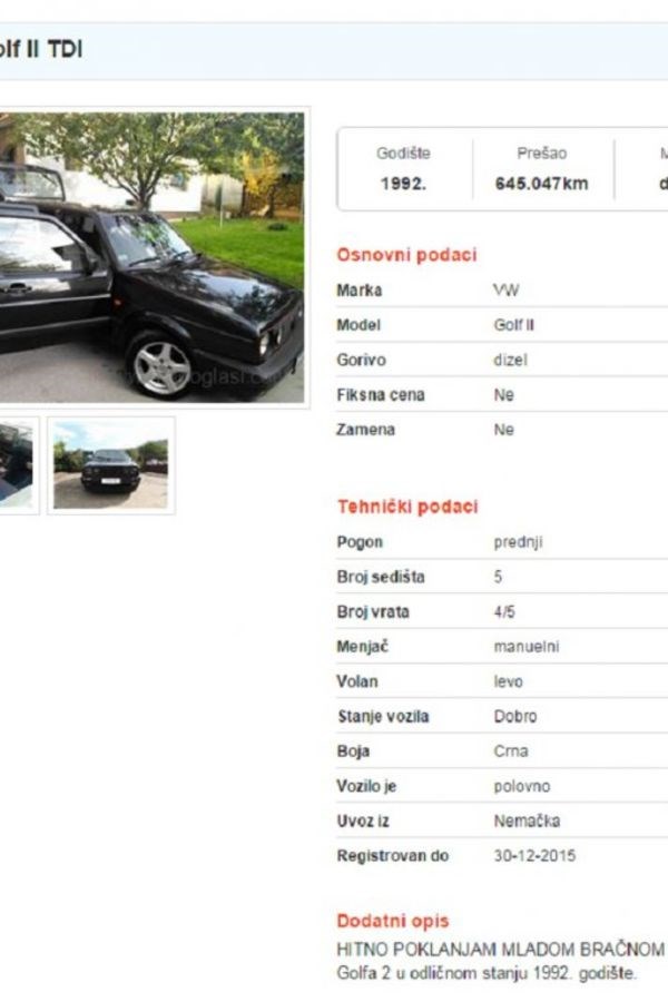 HIT OGLAS Muškarac koji poklanja Golfa oduševio Balkan, imao je samo jedan uvjet