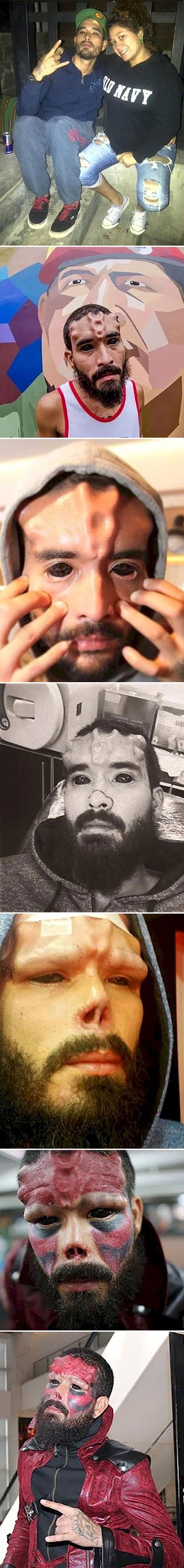 Htio je izgledati kao zlikovac iz Marvelovih stripova pa je prošao kroz strašnu promjenu izgleda