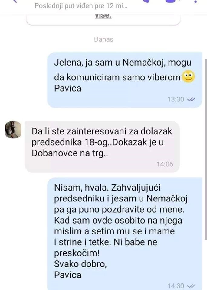 Zvali su je na politički skup, a ona je odgovorila na najboli mogući način