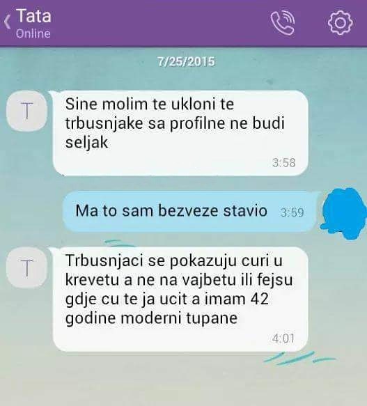 Sin je na internetu objavio svoje slike bez majice pa od tate usred noći dobio poruku sa savjetom