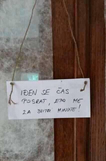 Vlasnik radnje na vratima ostavio obavijest, posjetitelji nisu mogli vjerovati svojim očima