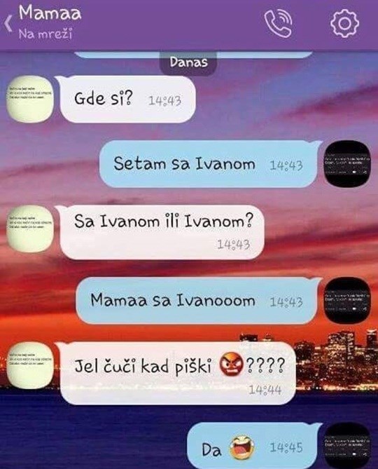 Mama je htjela znati gdje joj se kćer nalazi, a zadnje pitanje je djevojku odmah nasmijalo