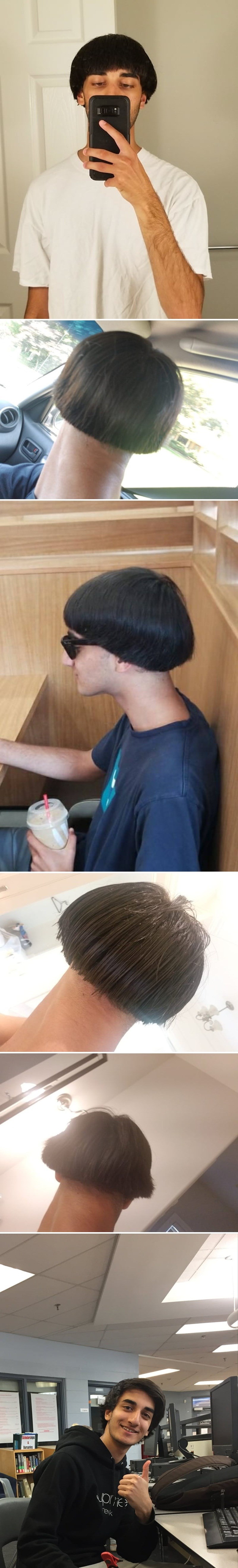 Prijatelju je dopustio da mu napravi sramotnu frizuru, a njegove čudne fotke su nakon toga obišle internet