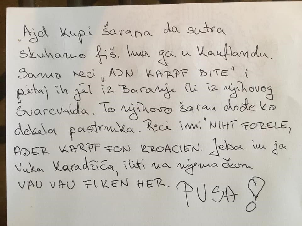 Hrvati slave Božić u Njemačkoj: Žena mužu napisala genijalne upute kako kupiti šarana za Badnjak