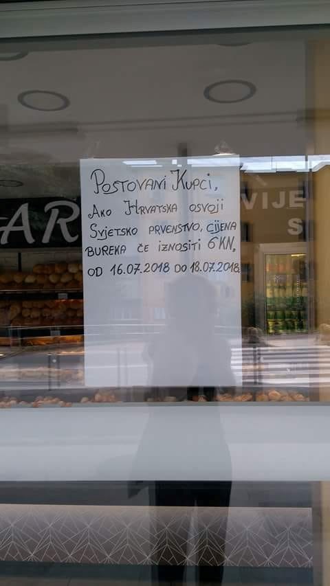 Jedna je pekara već odlučila što će učiniti ako Hrvatska pobijedi u finalu, ovakva prilika se ne propušta