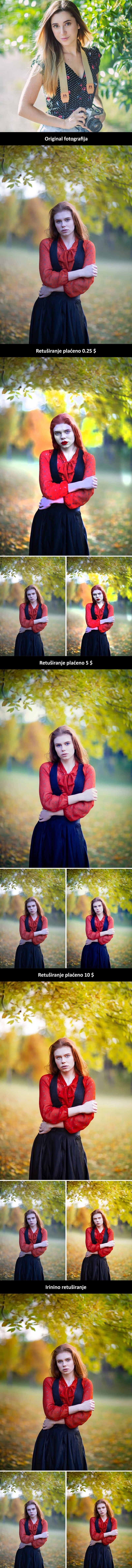 Žena je angažirala nekoliko ljudi da joj retuširaju po različitim cijenama, evo što je dobila 