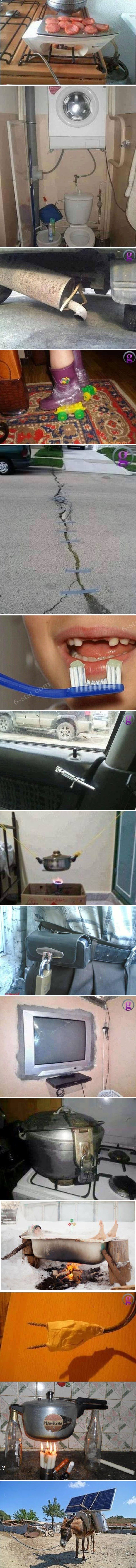 15 smiješnih slika koje dokazuju da siromašni ljudi smišljaju najzanimljivije izume