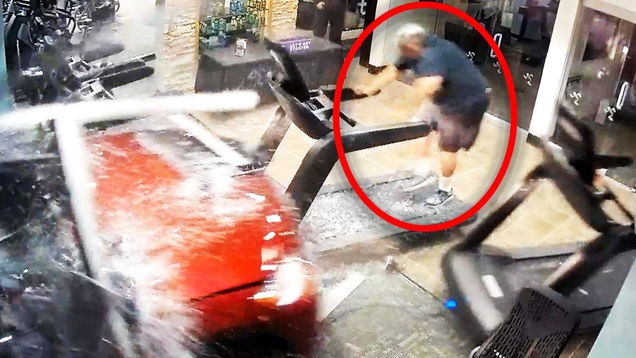 Pokretna traka spasila život muškarcu nakon što je zbunjena vozačica autom uletjela u teretanu