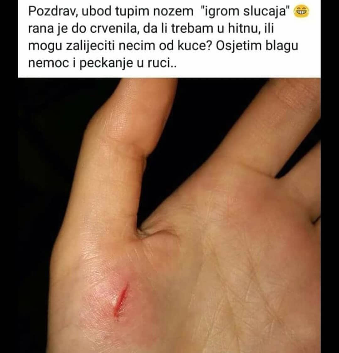 Osoba tražila pomoć nakon uboda nožem, umjesto savjeta dočekalo ju je ismijavanje