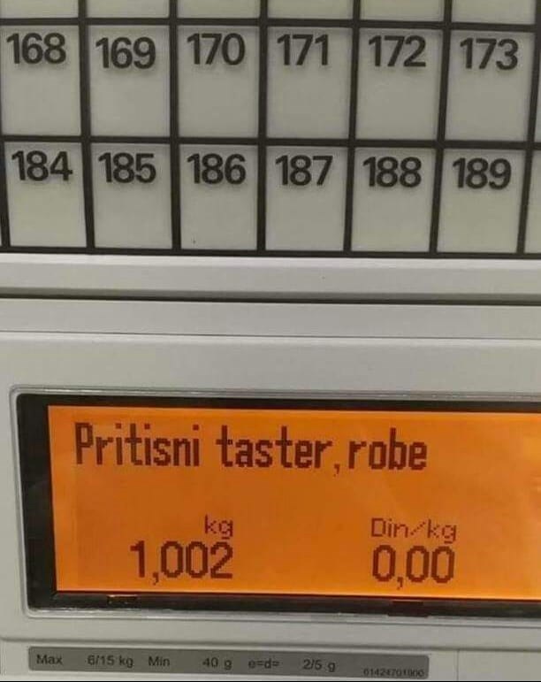 Kupca je nasmijalo ono što je pisalo na vagi u supermarketu, zarez je odigrao važnu ulogu