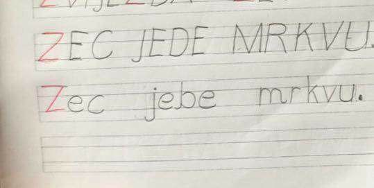 Dijete je učilo slova pa napravilo grešku koja je učiteljicu i roditelje nasmijala do suza