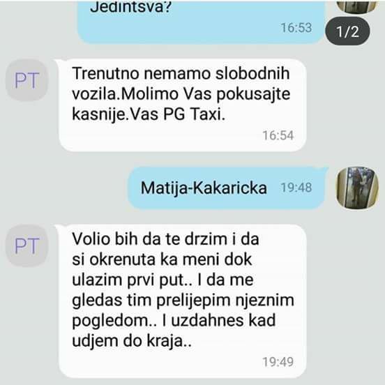 Taksist pogriješio broj pa se osramotio, pogledajte kakvu je poruku dobila osoba koja je tražila prijevoz