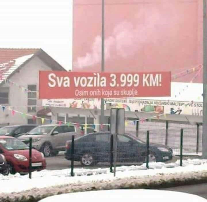 Ova autokuća iz BiH zna kako privući kupce, sitnija slova otkrivaju njihovu tajnu