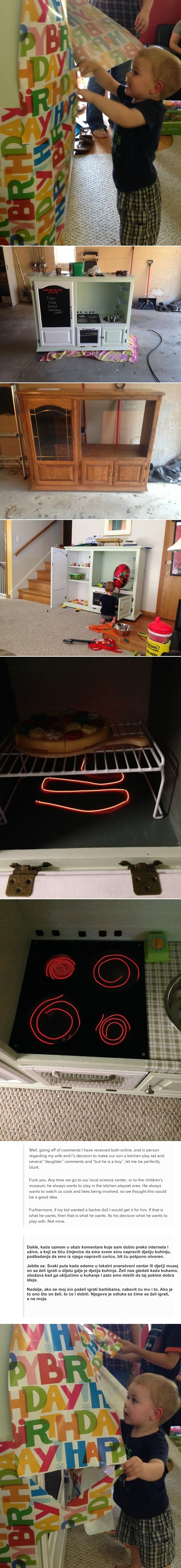 Tatu su sprdali i vrijeđali zbog poklona kojeg je napravio sinu, a on ih svjetski ušutkao