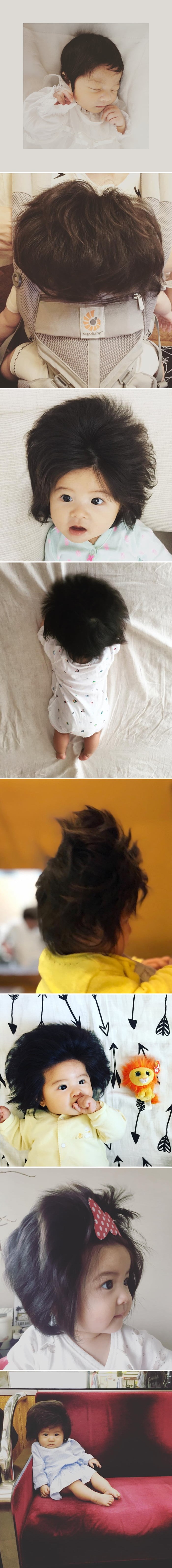 Ova beba je stara samo 6 mjeseci, cijeli svijet se čudi njenoj kosi, a odmah ćete shvatiti zašto