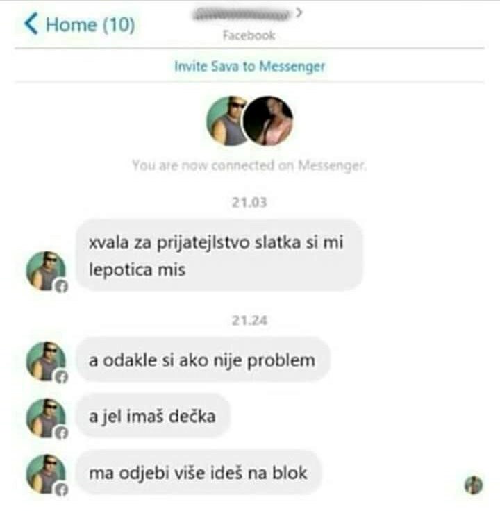 Na Facebooku se javio nepoznatoj djevojci pa se naljutio kada je nakon 20 minuta shvatio kako stvari stoje