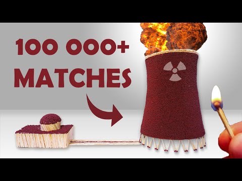 Satima je slagao šibice kako bi napravio malu "nuklearnu elektranu", evo što se dogodilo kad ju je zapalio