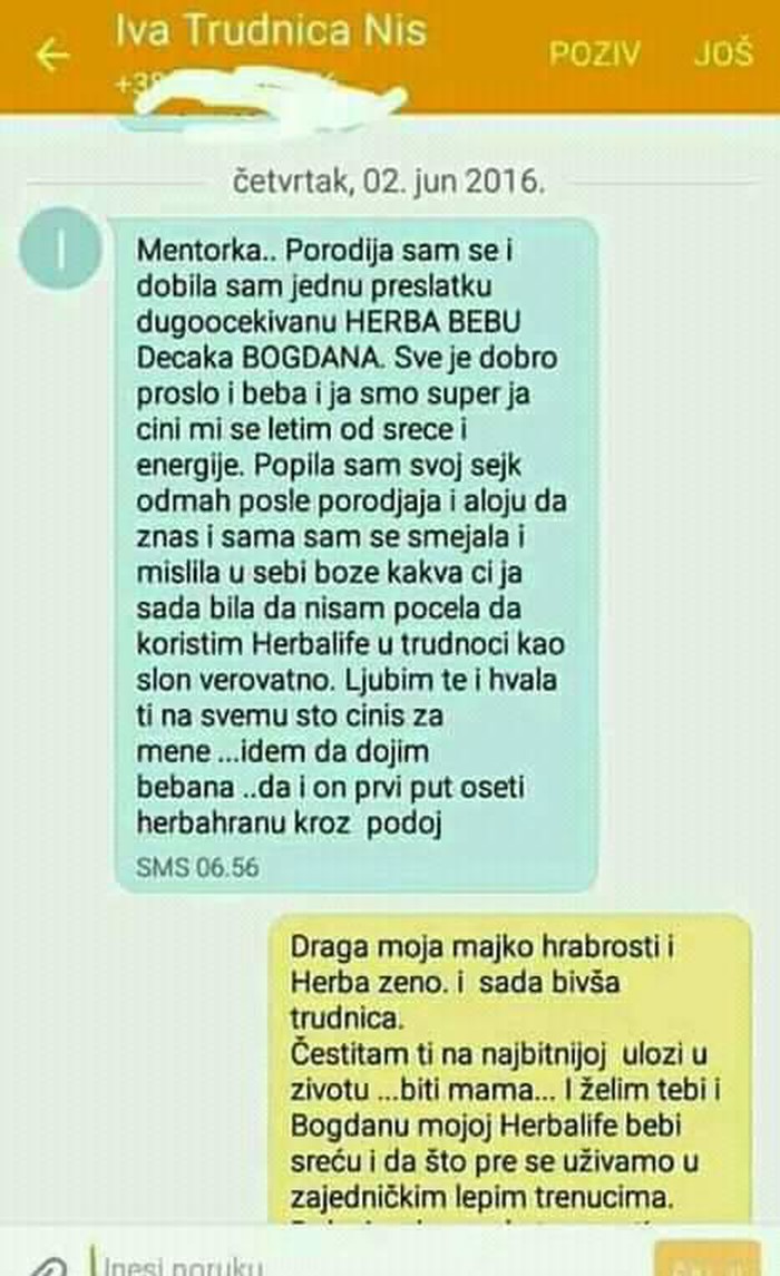 Zabrinjavajući način komunikacije: Ono kada strastvena obožavateljica dodataka prehrani dobije bebu