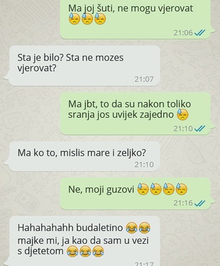 Djevojka je mislila da joj dečko piše o ljubavnim problemima, no sljedeća poruka ju je nasmijala do suza 