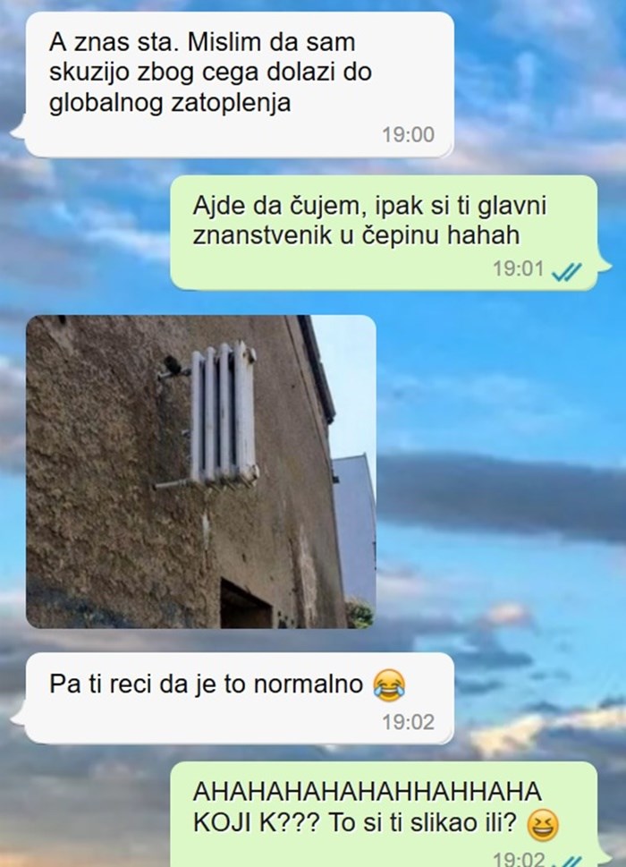 Slavonac misli da je otkrio razlog globalnog zatopljenja, svojom slikom je prijatelja nasmijao do suza