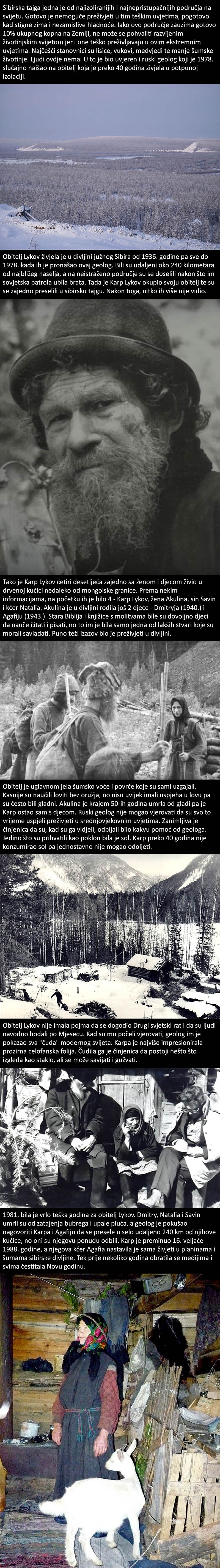 Ruska obitelj živjela je u izolaciji 40 godina, nisu znali da je bio Drugi svjetski rat