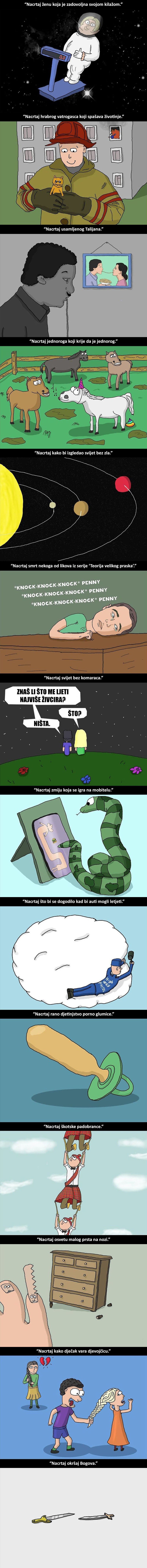 Crtač stripova ispunjava želje svih svojih pratitelja, a rezultat je puno bolji i smješniji od očekivanog