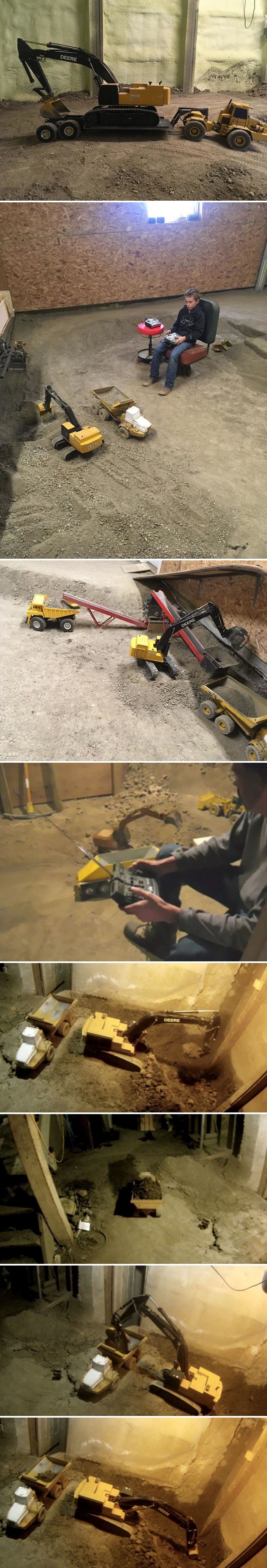 Lik već 14 godina snima kako igračkama kopa po podrumu, skupio je milijune pregleda