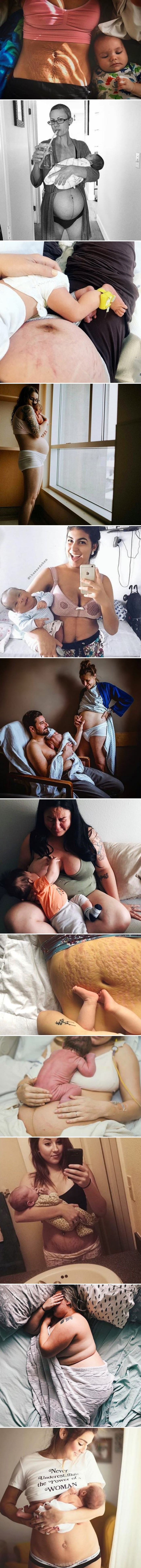 Novopečene mame su sasvim otvoreno podijelile slike nakon porođaja i otkrile istinu o njihovim tijelima