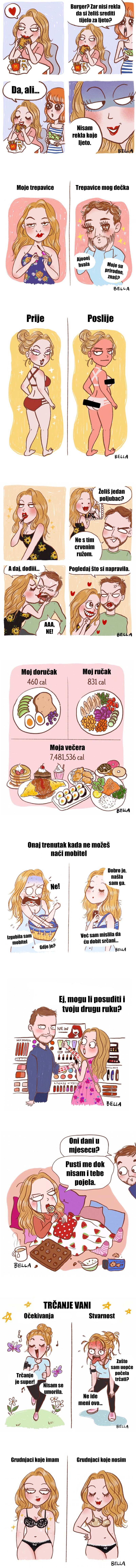 10 iskrenih stripova o ženskim problemima i navikama koje svima idu na živce