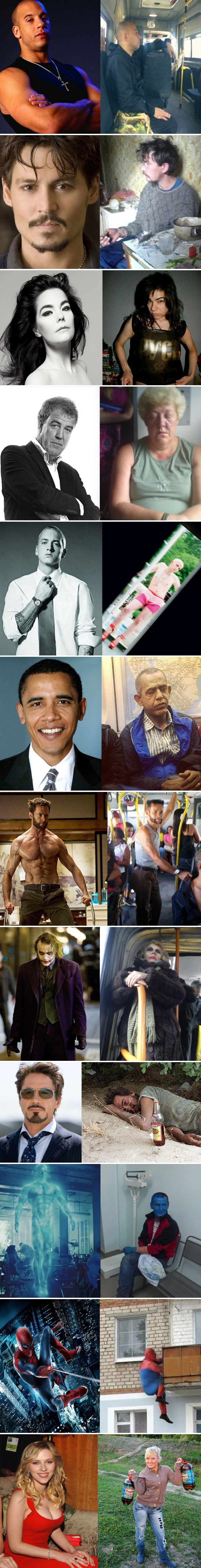 Poznate osobe imaju poprilično uvjerljive dvojnike za koje vjerojatno nisu ni znali