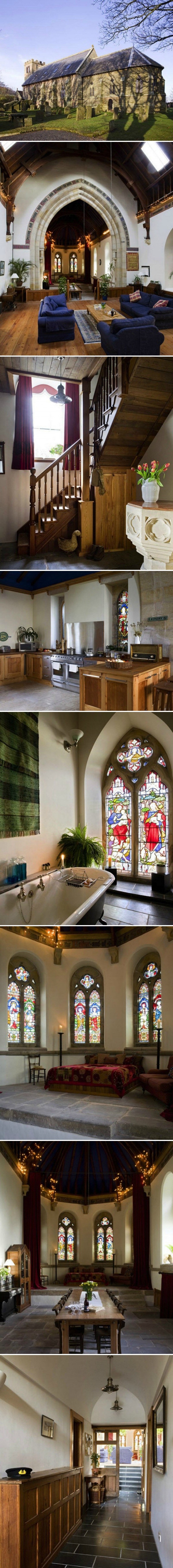 Nekoliko stotina godina staru crkvu preuredili su u obiteljski dom, unutrašnjost će vas zadiviti