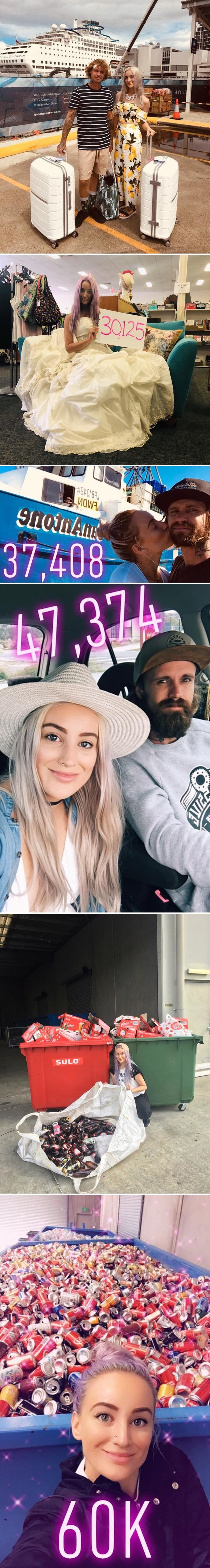 Par skuplja boce i limenke kako bi platili za vlastito vjenčanje, nećete vjerovati koliko su već zaradili